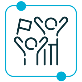 Fan Experience Icon Blue - Rectitude