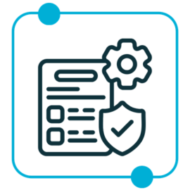 IT Compliance Icon Blue - Rectitude