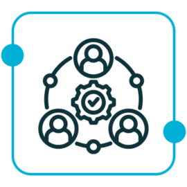 IT Staff Augmentation Icon Blue - Rectitude